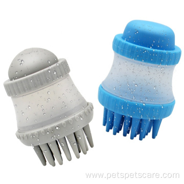 Pet Bath Brush Pet Dog Shampoo Dispenser Brush